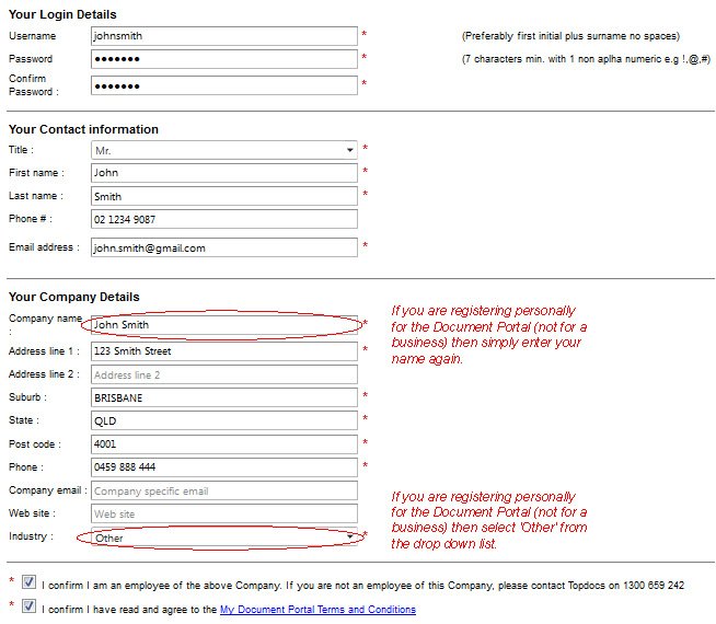 Document Portal Rego
